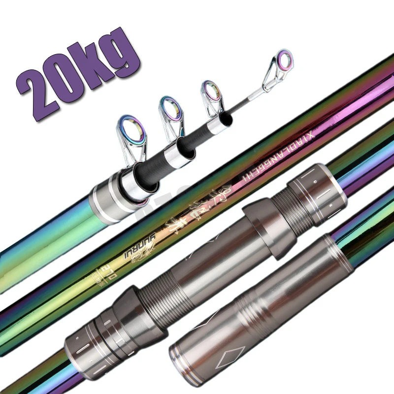 Fishing Rod Surf - Canne à pêche télescopique 2,1m 2,7m