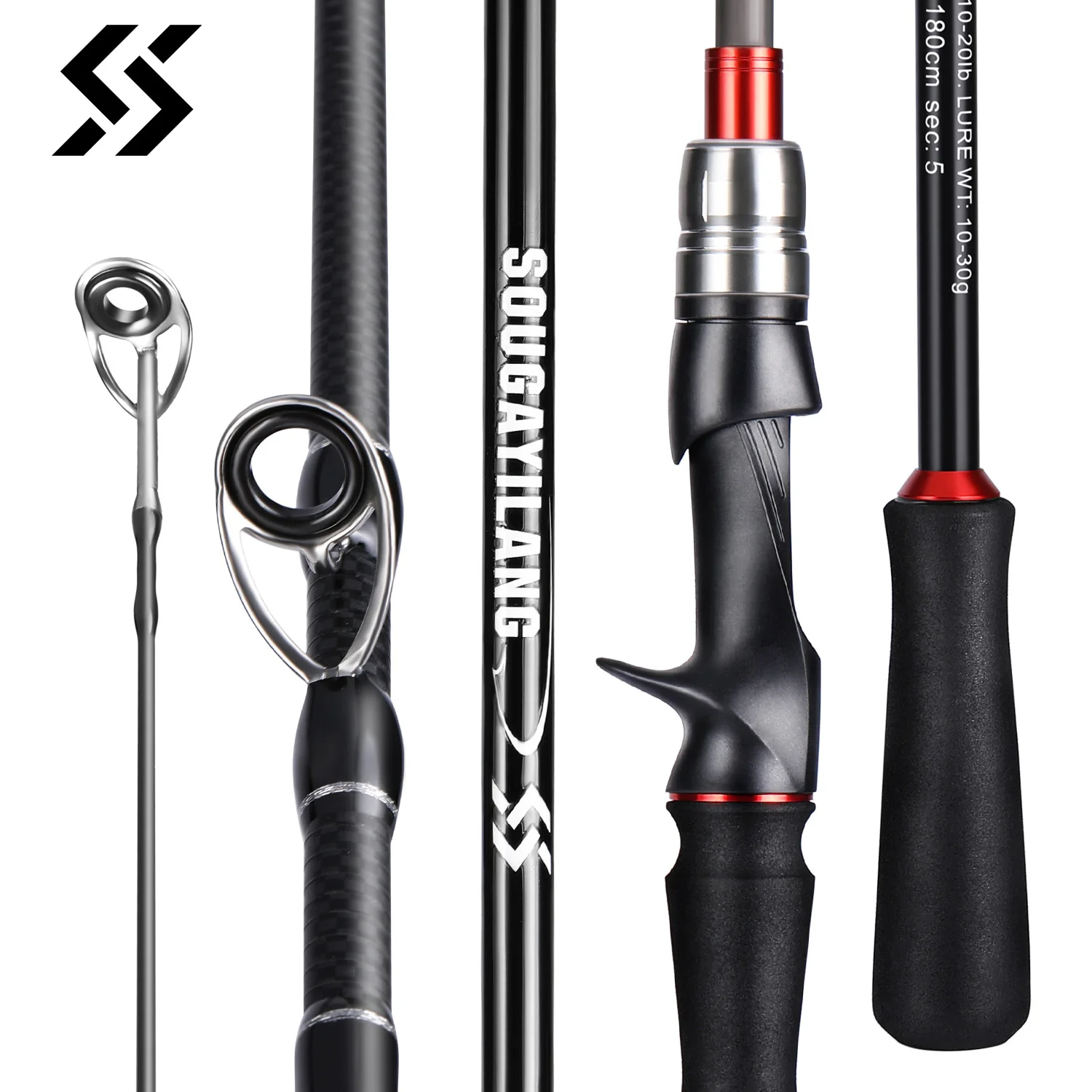 Fishing Rod Surf - Sougayilang-Leurre de pêche de 1.8m et