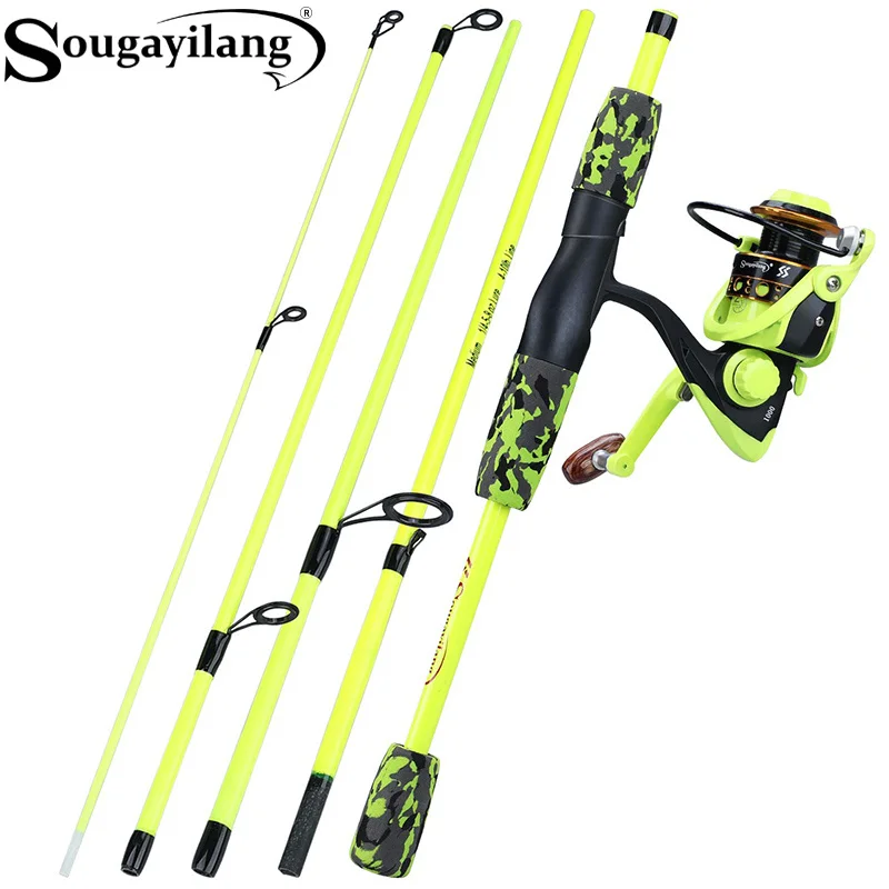 Fishing Rod Building Kit - Sougayilang Combo Canne à Pêche Portable