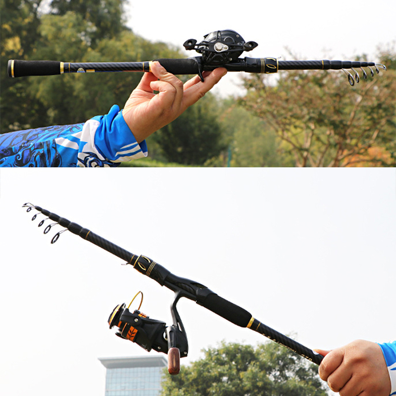 Canne à pêche télescopique en  - Fishing Rod Surf avis et prix