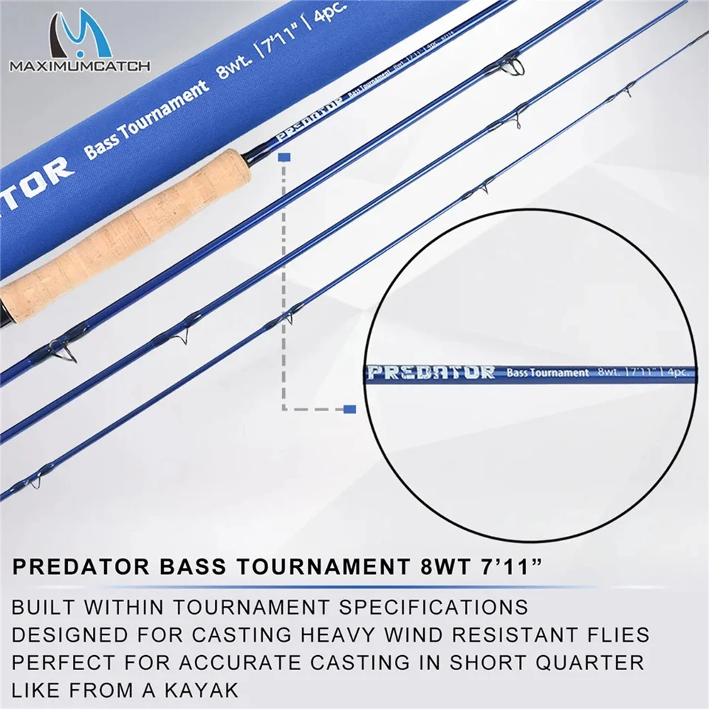 MAXIMUMCATCH 9ft 8-12WT prédat - Fishing Rod Ice avis et prix