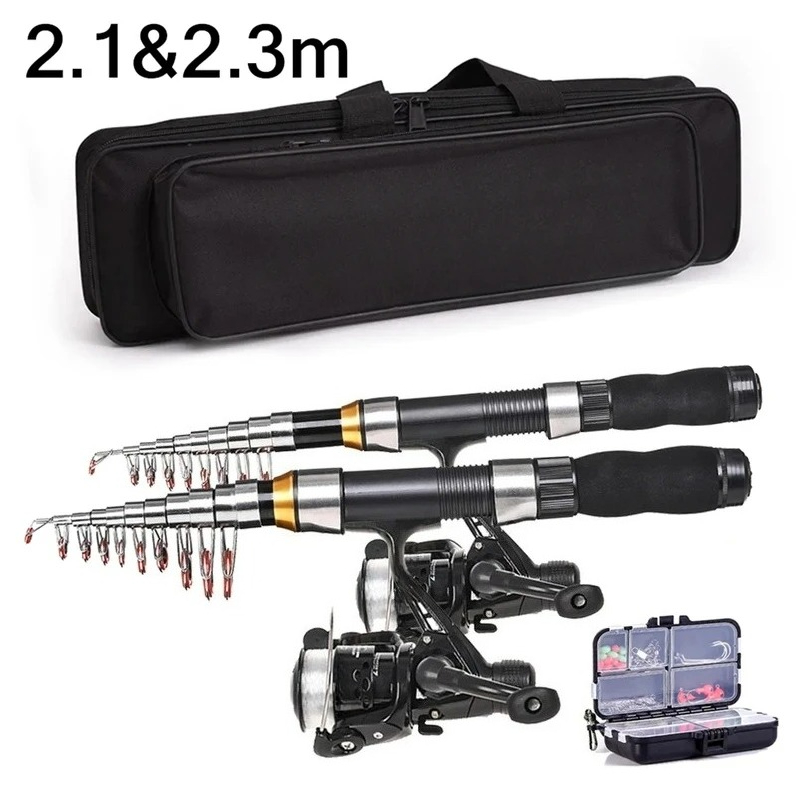 BRAVMAK 2.1/2.3 mTelescopique  - Fishing Rod Spinning avis et prix